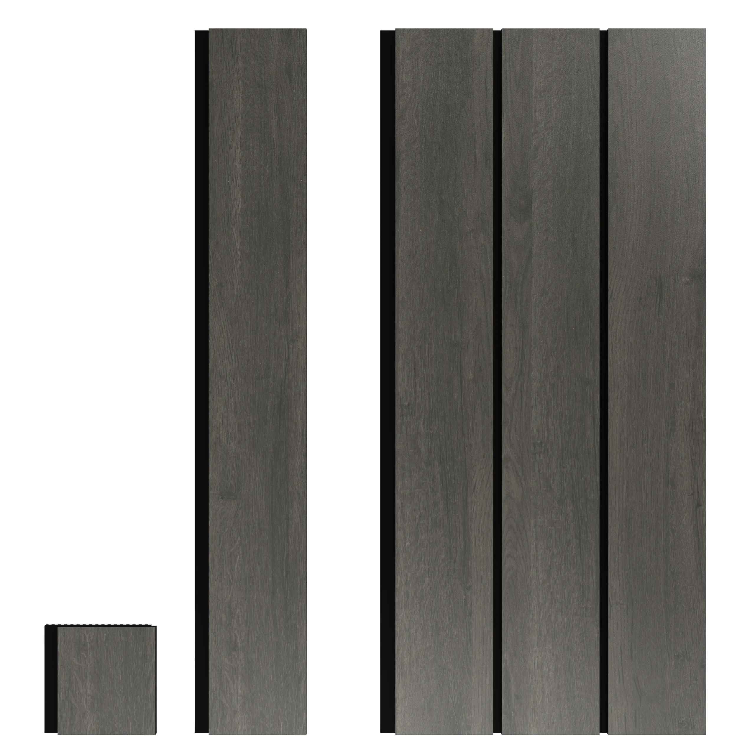 Painel liso elegante Jet Oak