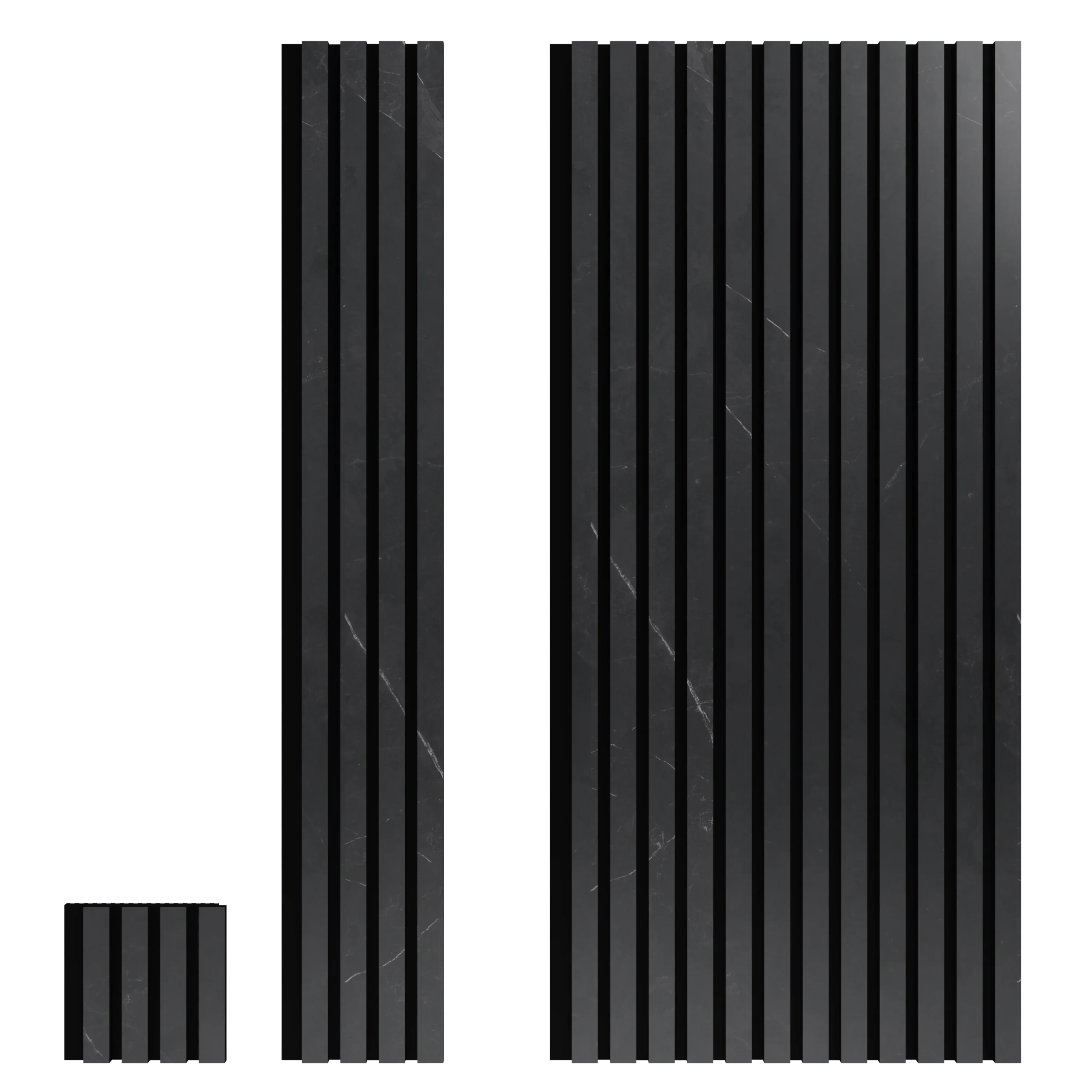Panneau acoustique haut de gamme en marbre noir