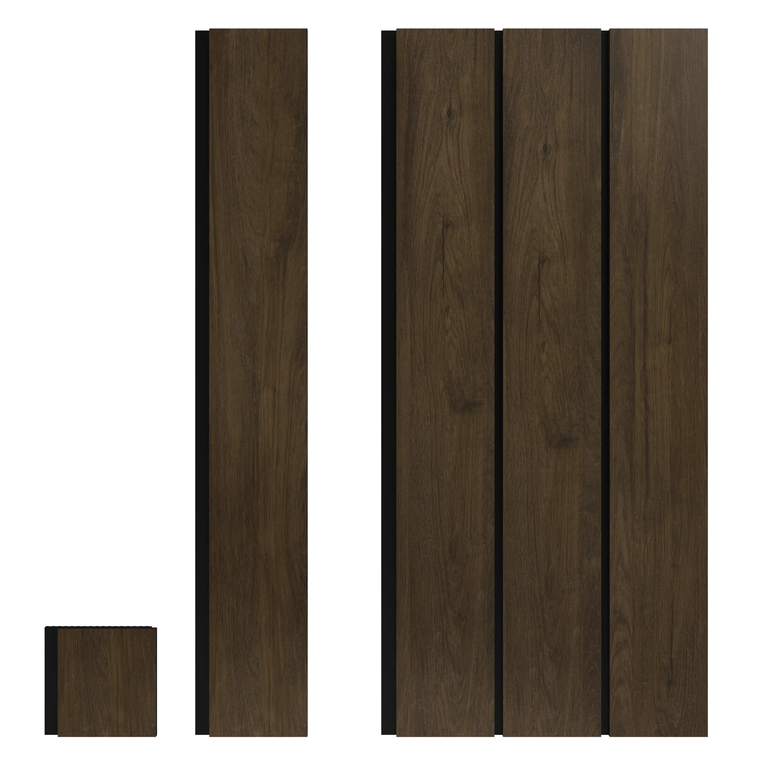 Panneau lisse élégance extérieure Chêne Amarante